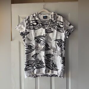 Canoe Club button-front top size 20